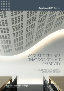 ACOUSTIC CEILINGS THAT DO NOT LIMIT CREATIVITY