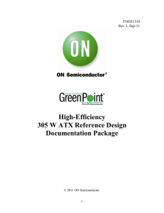 High-Efficiency 305 W ATX Reference Design Documentation