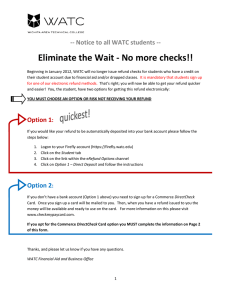 Eliminate the Wait - No more checks!!
