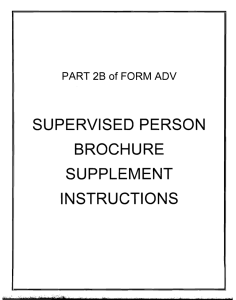 supervised person brochure supplement instructions