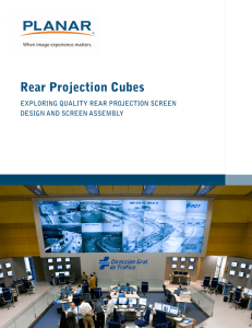 Rear Projection Cubes