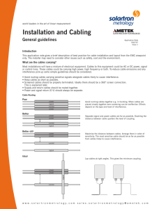 Installation and Cabling