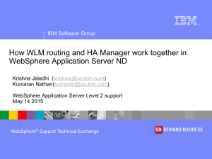 How WLM routing and HA Manager work together in WebSphere