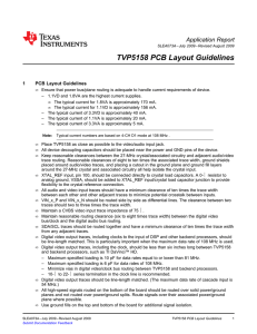 TVP5158 PCB Layout Guidelines (Rev. A