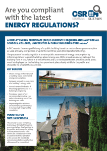 Are you compliant with the latest ENERGY REGULATIONS?