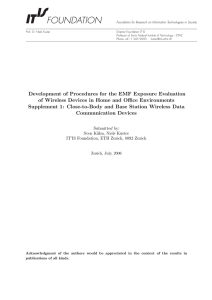Development of Procedures for the EMF Exposure Evaluation of