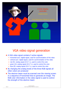 VGA video signal generation