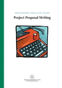 Project Proposal Writing - Publications