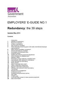 Employers e-guide no.1 – Redundancy
