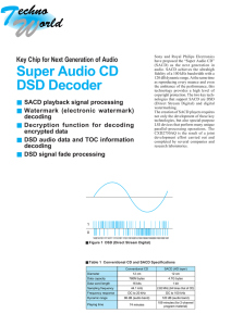 Super Audio CD DSD Decoder