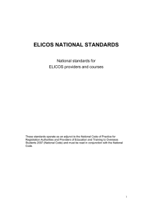 elicos national standards - Australian Education International