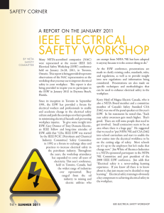 ieee electrical safety workshop