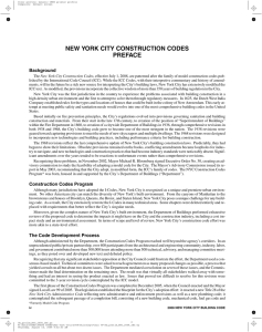 new york city construction codes preface