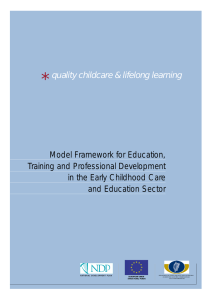 Model Framework for Education, Training and Professional