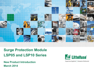 Littelfuse Varistor LSP05 and LSP10 New Product Introduction