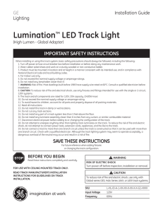 Installation Guide — Global HL Series Lumination