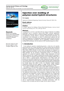 Injection over molding of polymer-metal hybrid structures