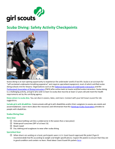Safety Activity Checkpoint: Scuba Diving