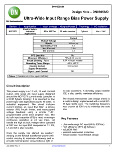 Ultra-Wide Input Range Bias Power Supply