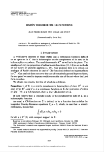 radó`s theorem for cr-functions