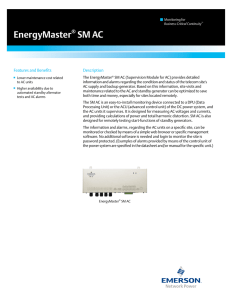 EnergyMaster® SM AC - Emerson Network Power
