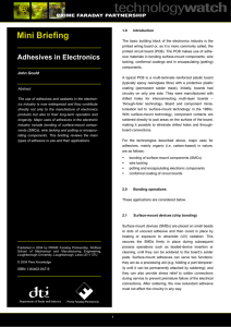 Adhesives in Electronics - Loughborough University
