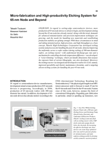 Micro-fabrication and High-productivity Etching System for