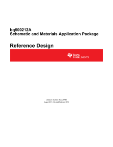 bq500212A Schematic and Materials Application Package (Rev. B)