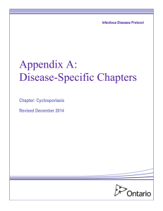 Appendix A: Disease-Specific Chapters - Chapter