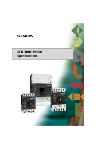 SENTRON® VL1600 Specifications