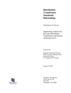Engineering Analysis for Dry-type Distribution Transformers and