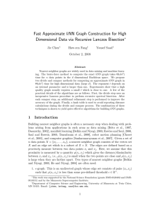 Fast approximate knn graph construction for high dimensional data