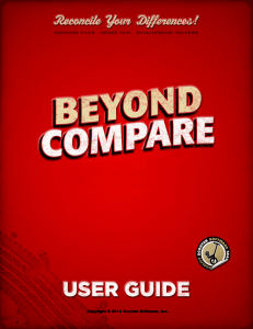 Beyond Compare User Guide