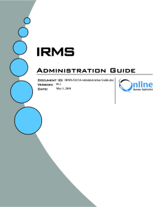 IRMS Query and Reporting Guide