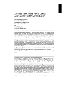 A Critical-Path-Aware Partial Gating Approach for Test Power