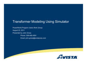 Transformer Modeling Using Simulator