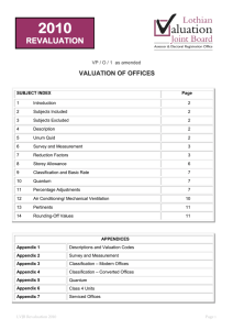 Valuation of Offices