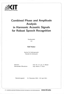 Combined Phase and Amplitude Analysis in Harmonic
