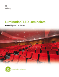 GE Lumination LED Fixtures RI Series Indirect
