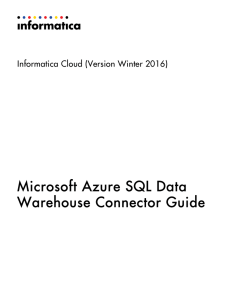 Winter 2016 - Microsoft Azure SQL Data