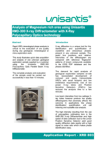 Analysis of Magnesium rich ores using Unisantis XMD-300 X