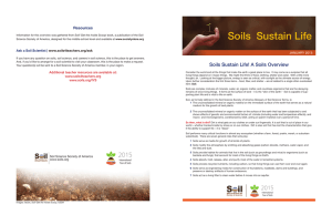 Soils Sustain Life - Soil Science Society of America