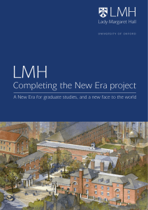 Completing the new era project - Lady Margaret Hall