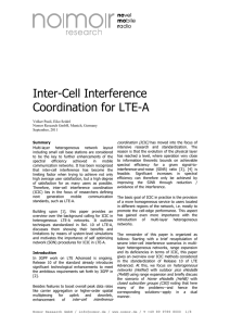 Inter-Cell Interference Coordination for LTE-A