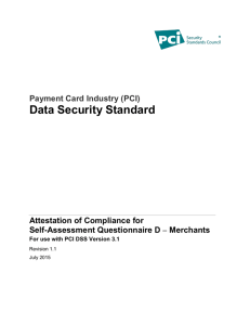 Data Security Standard - PCI Security Standards Council
