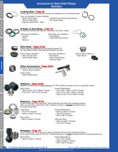 PDF Accessories for Strain Relief Fittings