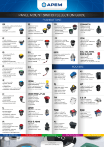 panel mount switch selection guide