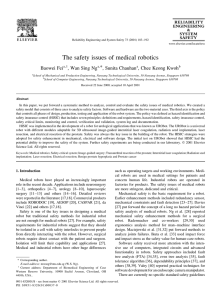 The safety issues of medical robotics