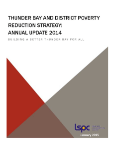 Thunder Bay and District Poverty Reduction Strategy Annual Report