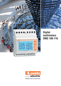 Digital multimeters DMG 100-110